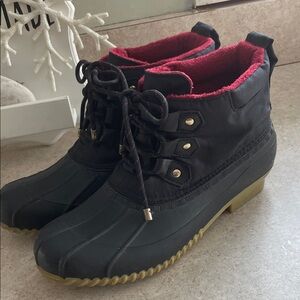 Tommy Hilfiger dark blue and Red Winter Boots